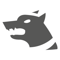 Angry security dog icon PNG Design