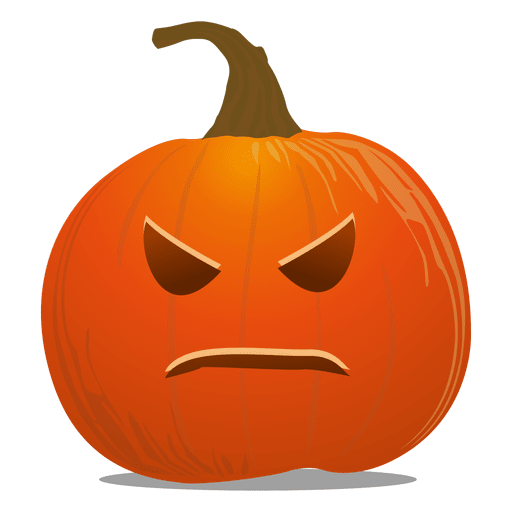 Anguish pumpkin emoticon PNG Design
