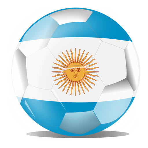 Argentinien-Flaggenball PNG-Design