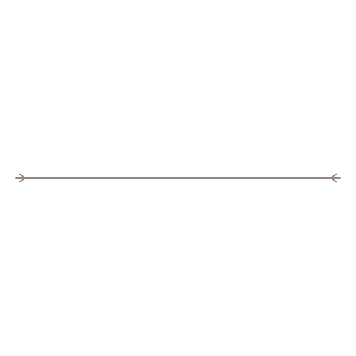 Divisor decorativo plano de ponta de flecha Desenho PNG