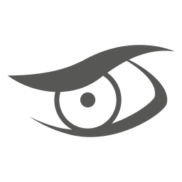 Icono de ojo artístico Diseño PNG