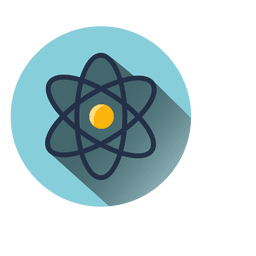 Icono de círculo atómico Diseño PNG