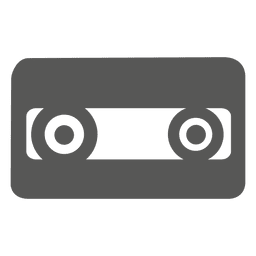 Ícone de fita cassete de áudio Desenho PNG