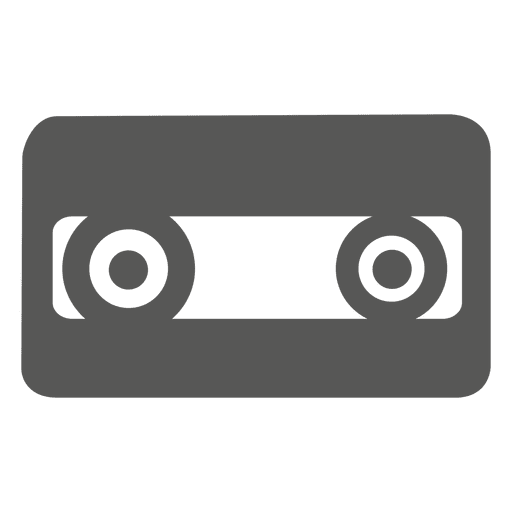 Icono de cinta de cassette de audio Diseño PNG