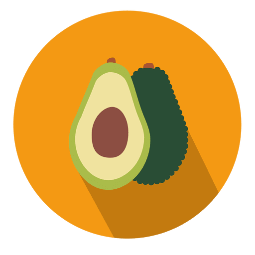Avocado circle icon
