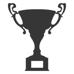 Award trophy silhouette PNG Design