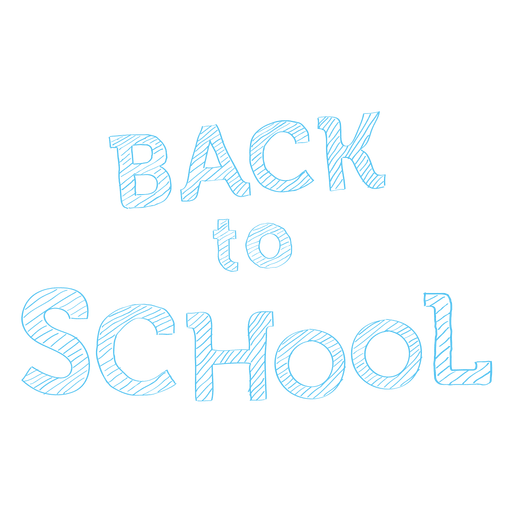 Back to school typography PNG Design