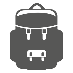 Ícone de mochila plana Desenho PNG