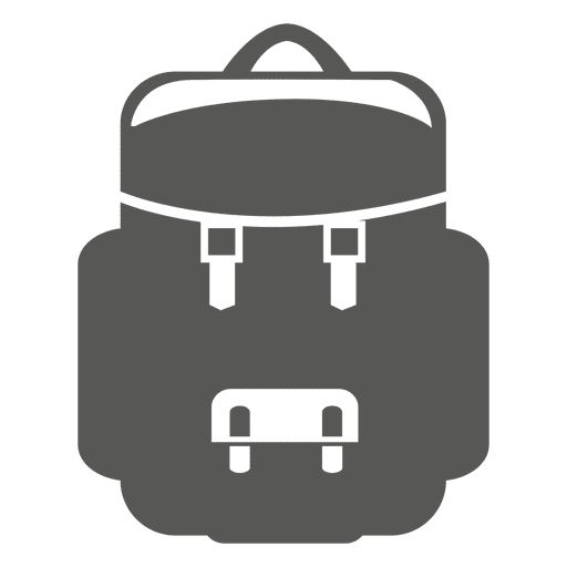 Backpack flat icon
