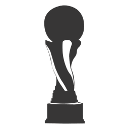 Ball cup silhouette PNG Design