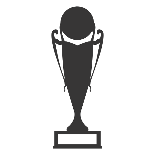 Ball trophy silhouette PNG Design