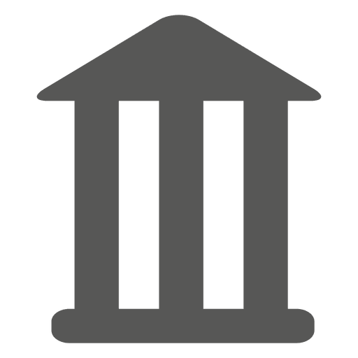 Bank building icon PNG Design