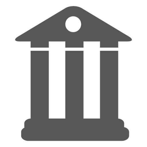 Bankgebäudesymbol PNG-Design