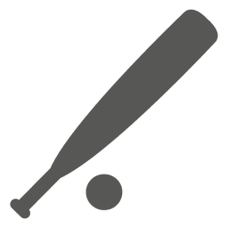 Ícone do esporte de taco de beisebol Desenho PNG