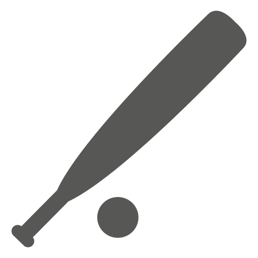 Icono de deporte de bate de b?isbol Diseño PNG