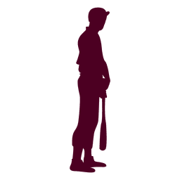 Still Baseball batting Silhouette  PNG Design
