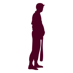 Baseball der Silhouette Vector schlägt PNG-Design