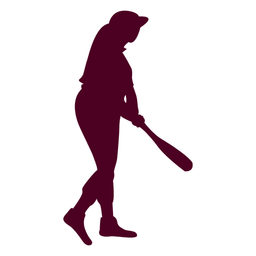 Download Baseball batting woman - Transparent PNG & SVG vector file