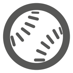 Icono de bola de béisbol Diseño PNG