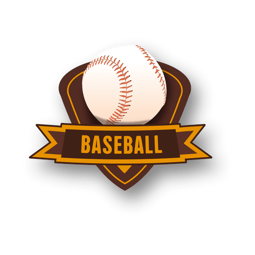 Baseball-Abzeichen PNG-Design