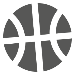 Ícone frontal do basquete Desenho PNG