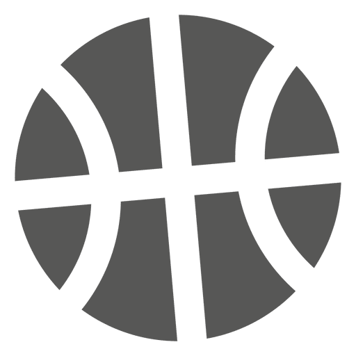 Ícone frontal do basquete Desenho PNG
