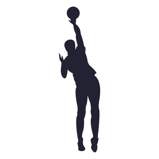 Silhueta de jogador de basquete Desenho PNG