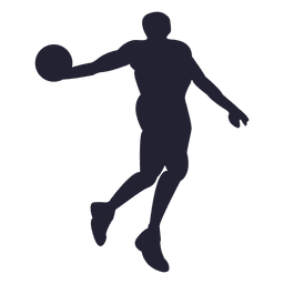 Basketball player silhouette 1