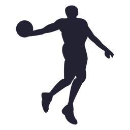 Silhueta de jogador de basquete 1 Desenho PNG