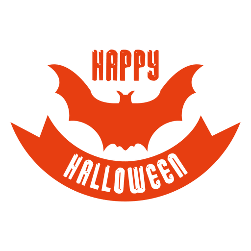 Emblema de morcego de halloween Desenho PNG