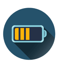 Batteriekreissymbol PNG-Design