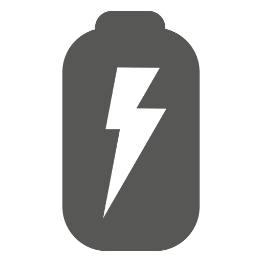 Flat battery icon PNG Design