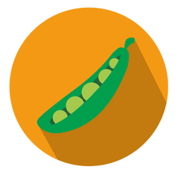 Icono de círculo de frijol Diseño PNG