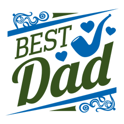 Melhor distintivo do pai Desenho PNG
