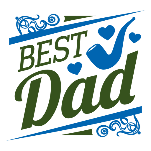 Best dad badge PNG Design