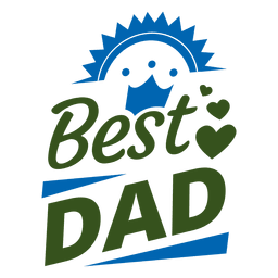 Mejor insignia de papá 1 Diseño PNG
