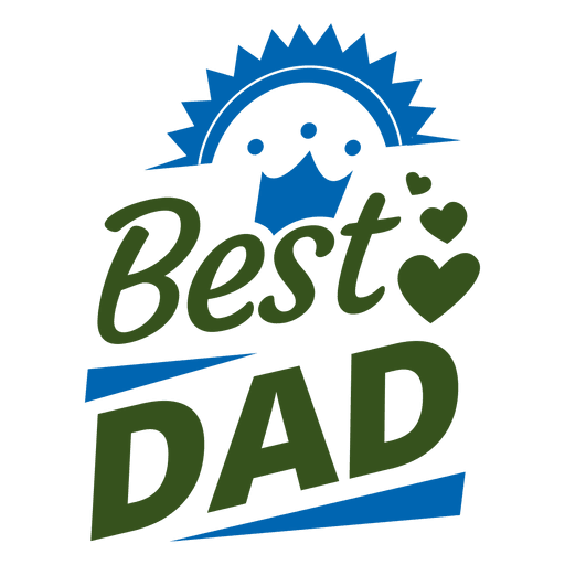 Best dad badge 1 PNG Design