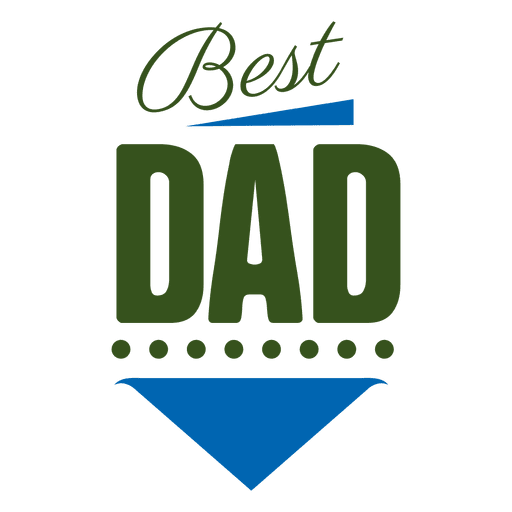Best dad label PNG Design