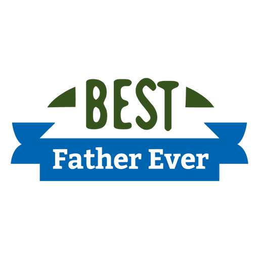 Best father ever badge PNG Design