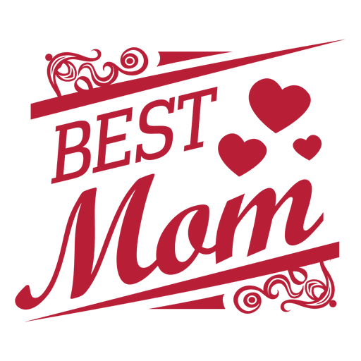 Download Best mom decorative label - Transparent PNG & SVG vector file