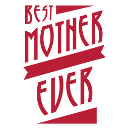 La mejor insignia de mamá Diseño PNG