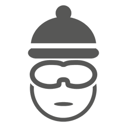 Bike rider headshot icon PNG Design