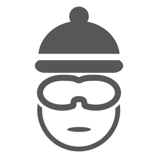 Icono de tiro en la cabeza de ciclista Diseño PNG