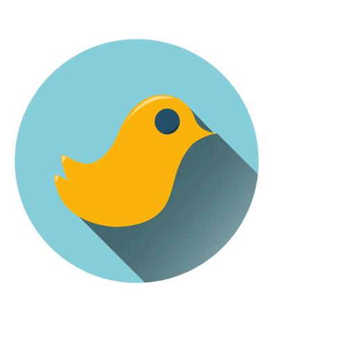Bird circle icon PNG Design
