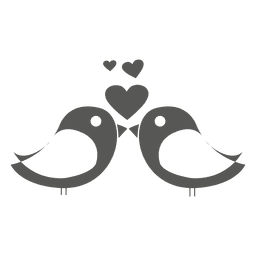 Pájaros con luchas de amor Transparent PNG
