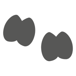 Icono de huella de bisonte Diseño PNG