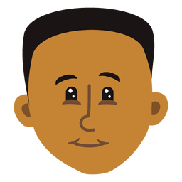 Cabeça de menino negro Desenho PNG