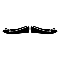 Schwarzer Mädchenschuh PNG-Design