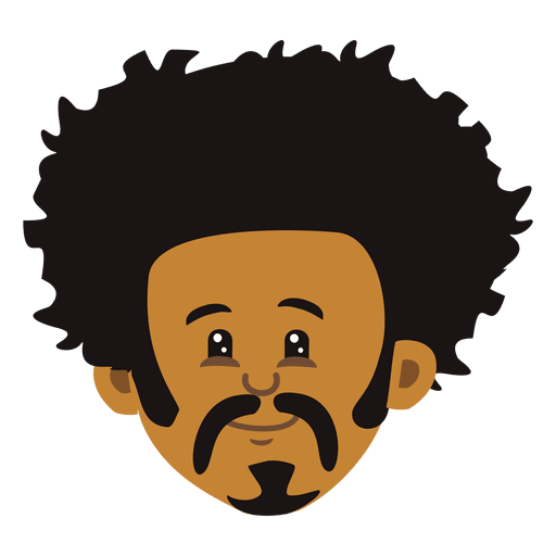 Black man cartoon head 1 - Transparent PNG & SVG vector