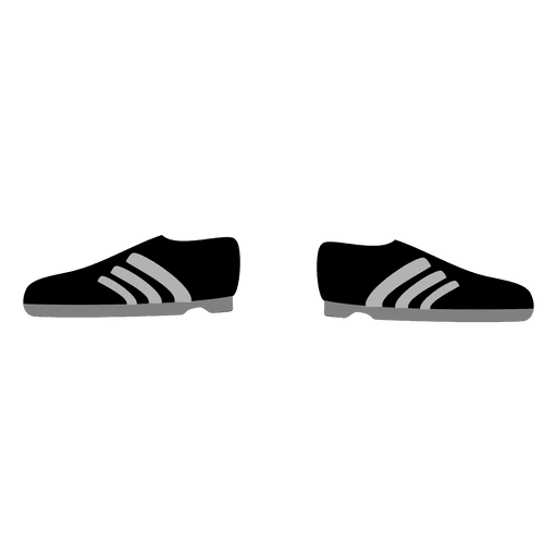 Black sport shoe cartoon PNG Design